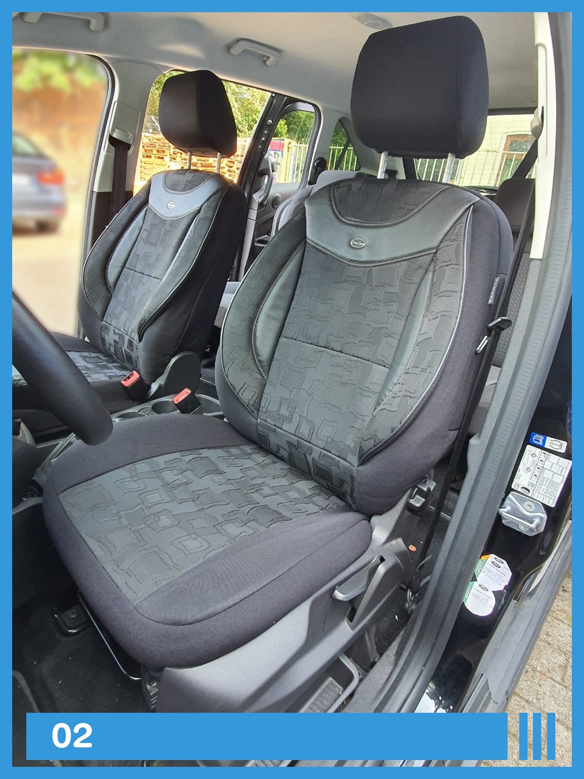 Maß Schonbezüge Sitzbezüge für Ford Fiesta 1